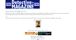 Desktop Screenshot of detective-magazine.com