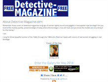 Tablet Screenshot of detective-magazine.com